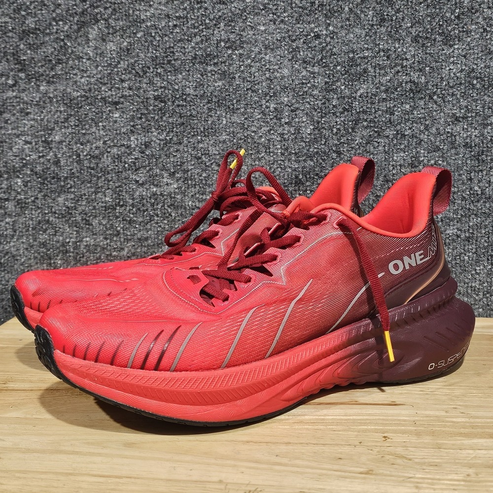 Onemix Red Road Running Shoes for Men Air Cushion Outdoor Sport Shoes Size 44 10